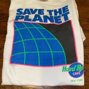Save the planet hard rock tee
